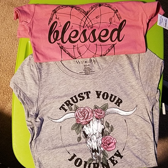 Wound Up Tops - 2 Wound up Teen tee shirts